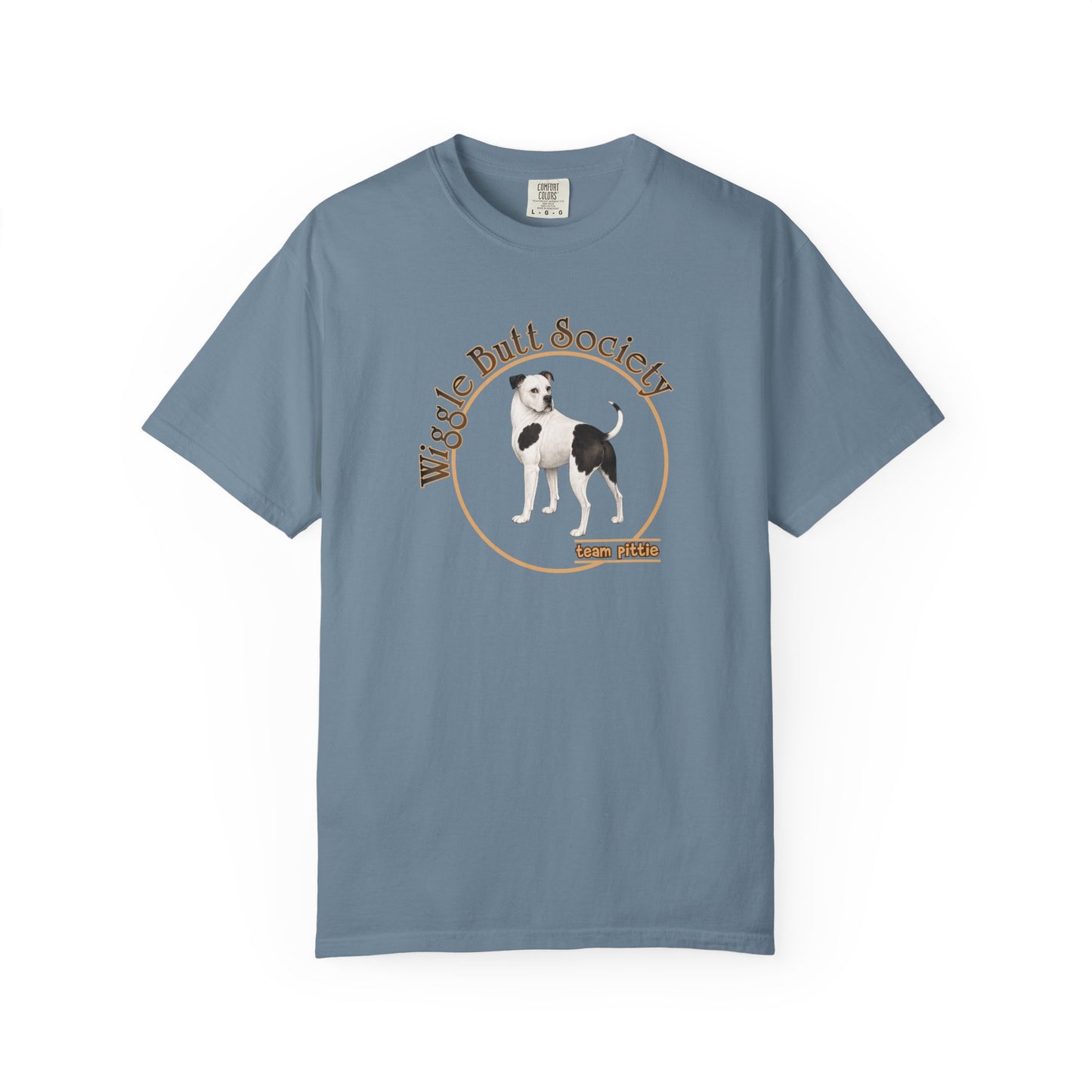 Piebald Pittie Tee - Double Sided - "...I Like My Pittie"