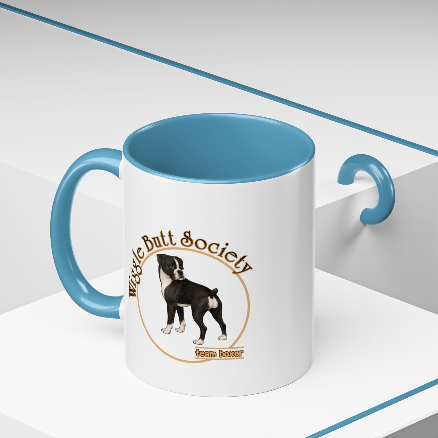 Team Boxer Mug - Flashy Sealed Brindle Boxer
