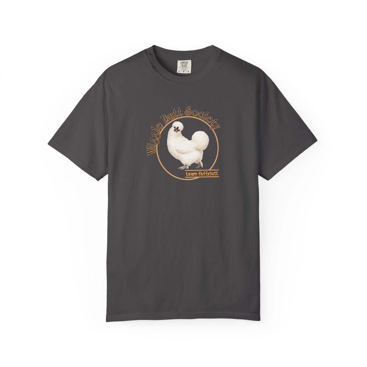 White Silkie Fluffy Butt Crew Tee