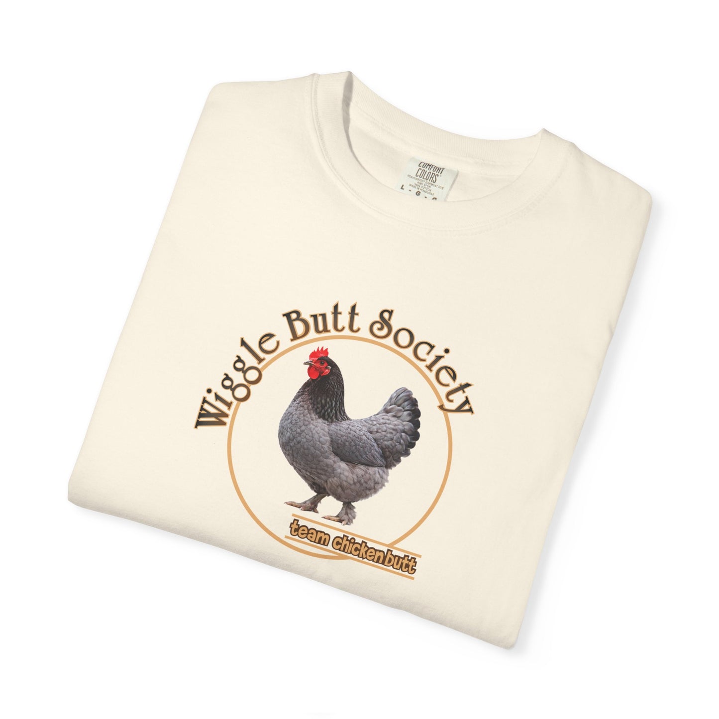 Blue Marron Chicken Butt Crew Tee