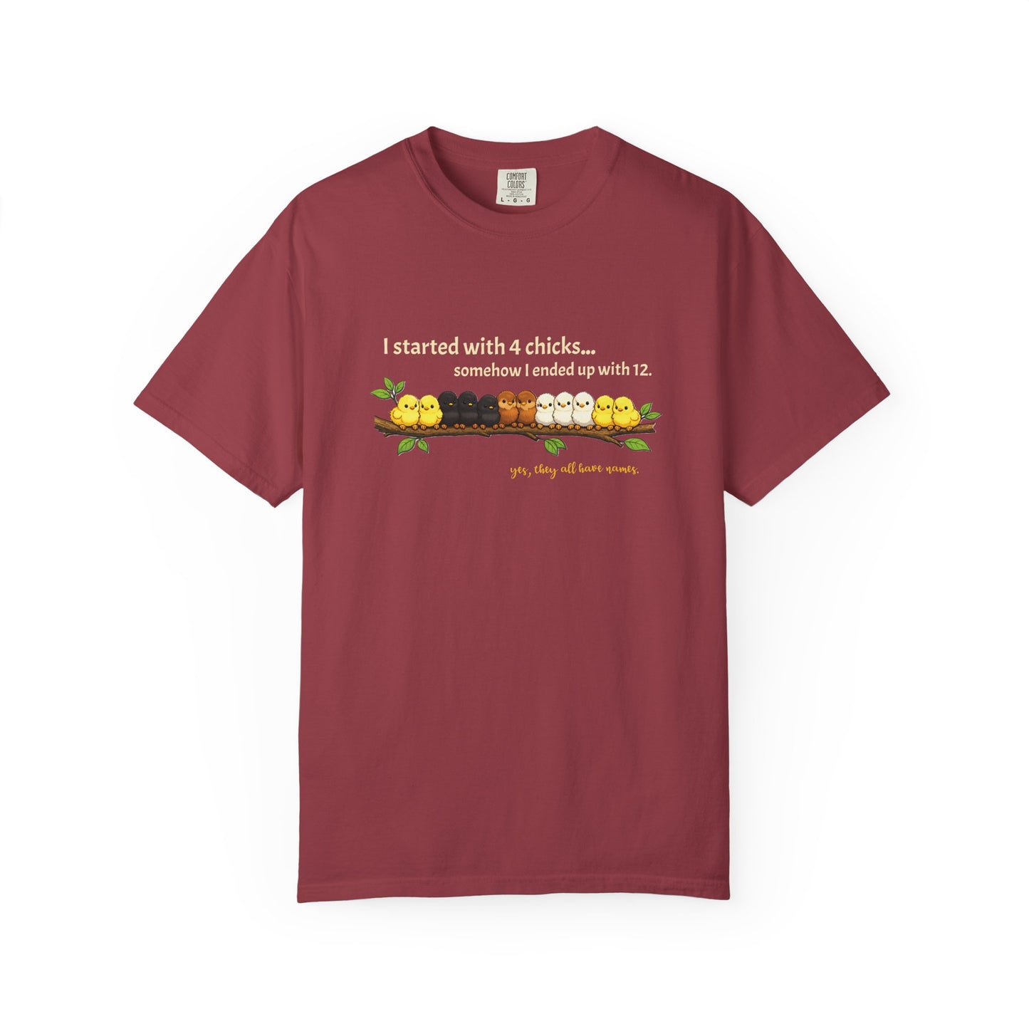 Chicken Math – I Started With 4 Chicks Tee