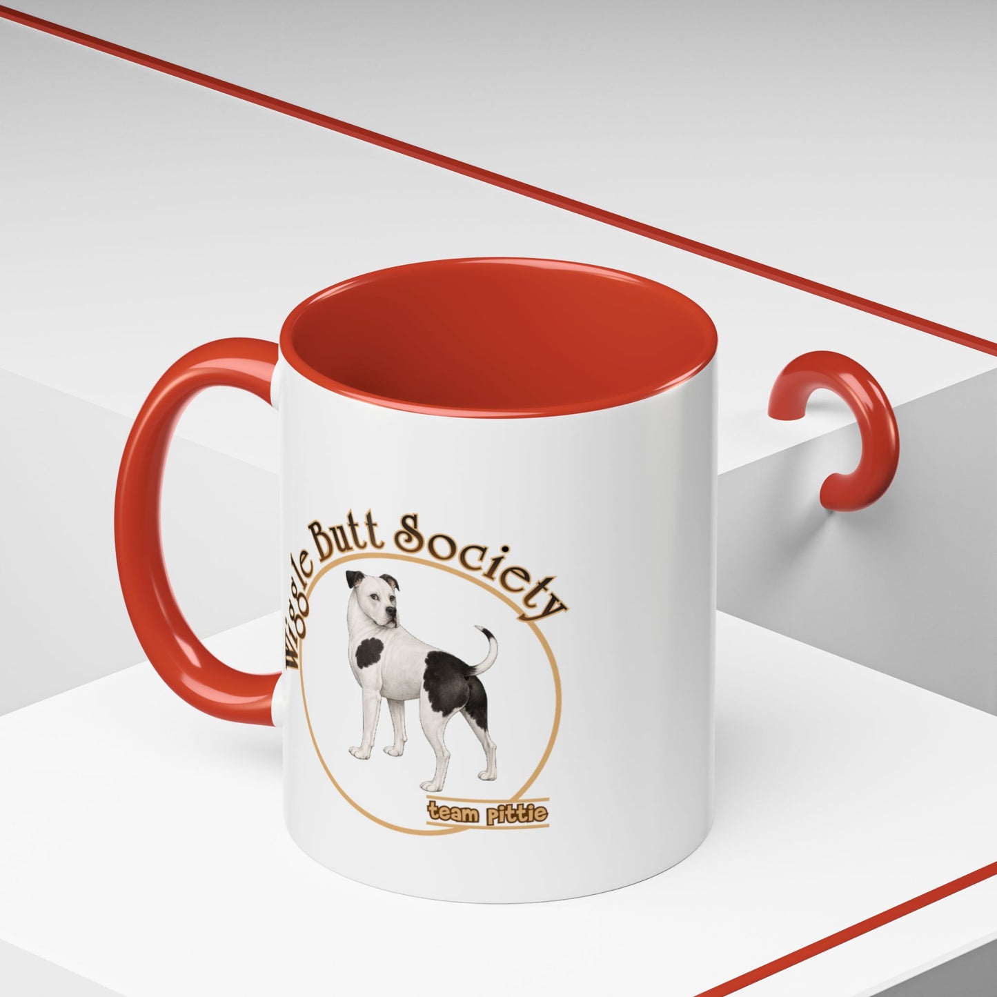 Piebald Pittie Mug