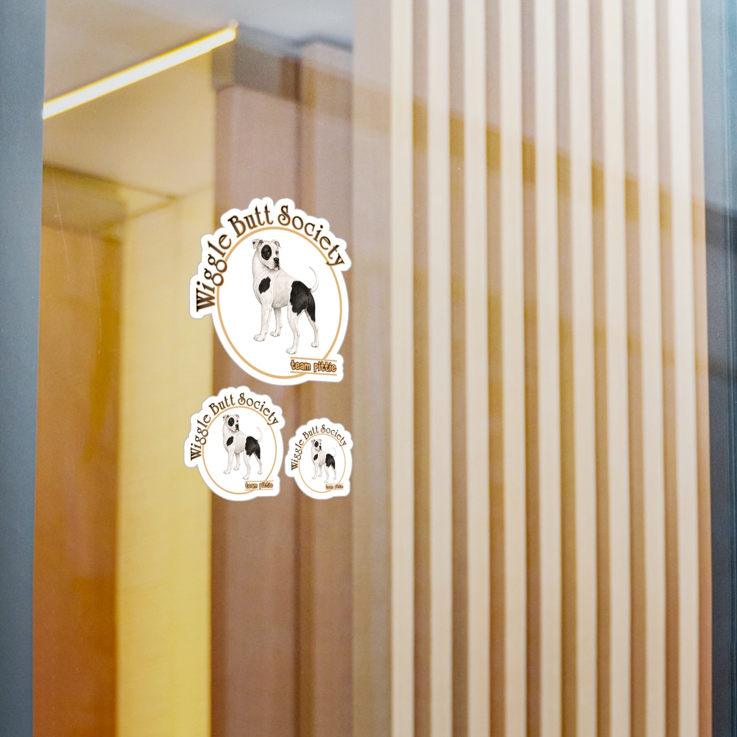 Piebald Pittie Stickers