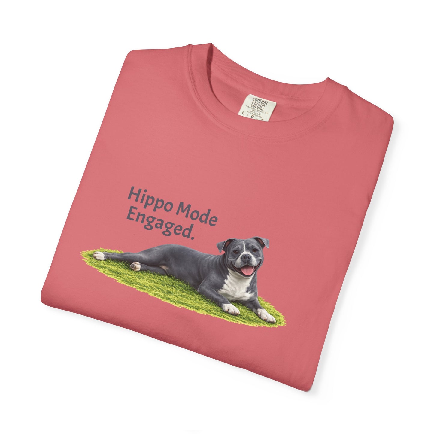 Hippo Mode Engaged. Pittie Tee