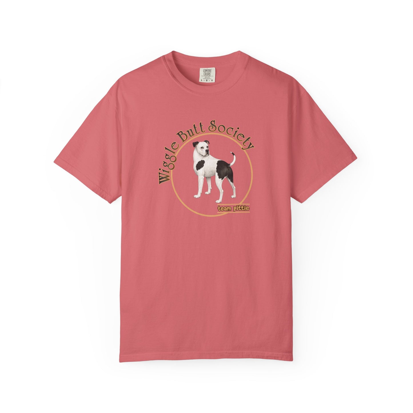 Piebald Pittie Tee - Double Sided - "...I Like My Pittie"