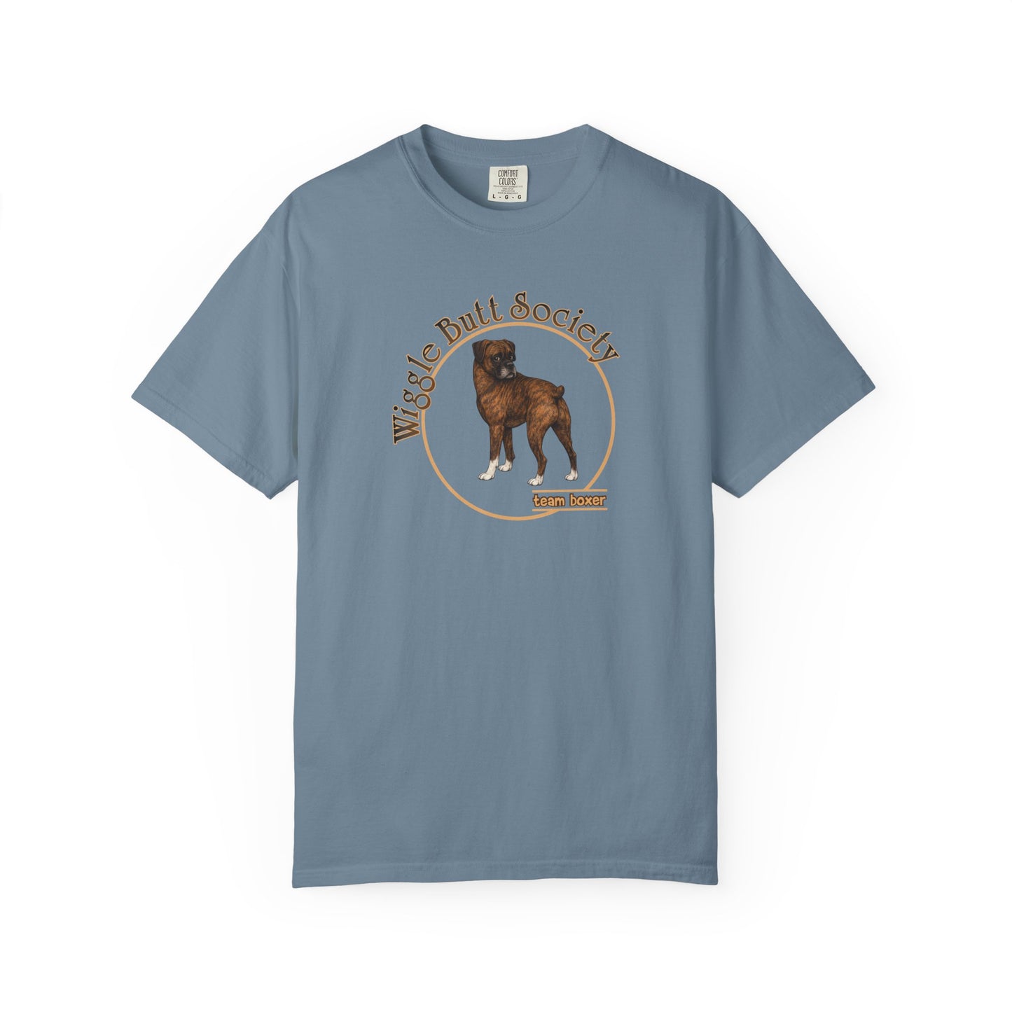 Brindle Boxer Tee - Double Sided - “What Is Personal Space?”