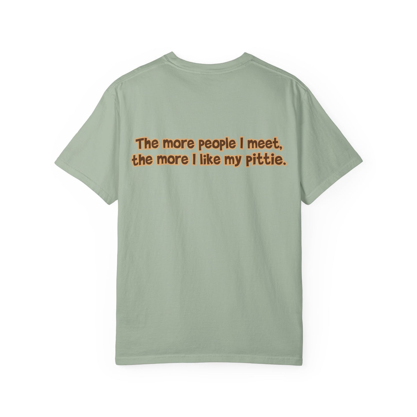 Piebald Pittie Tee - Double Sided - "...I Like My Pittie"