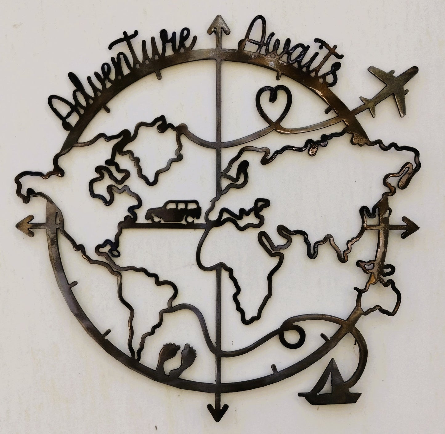 Adventure Awaits Metal Wall Art