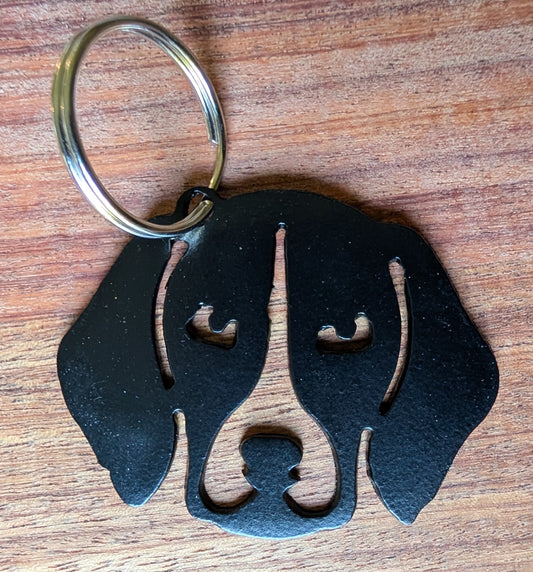 Beagle Metal Keychain