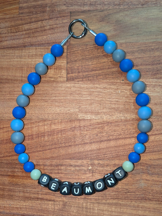 Beaded "Blues" Dog Necklace