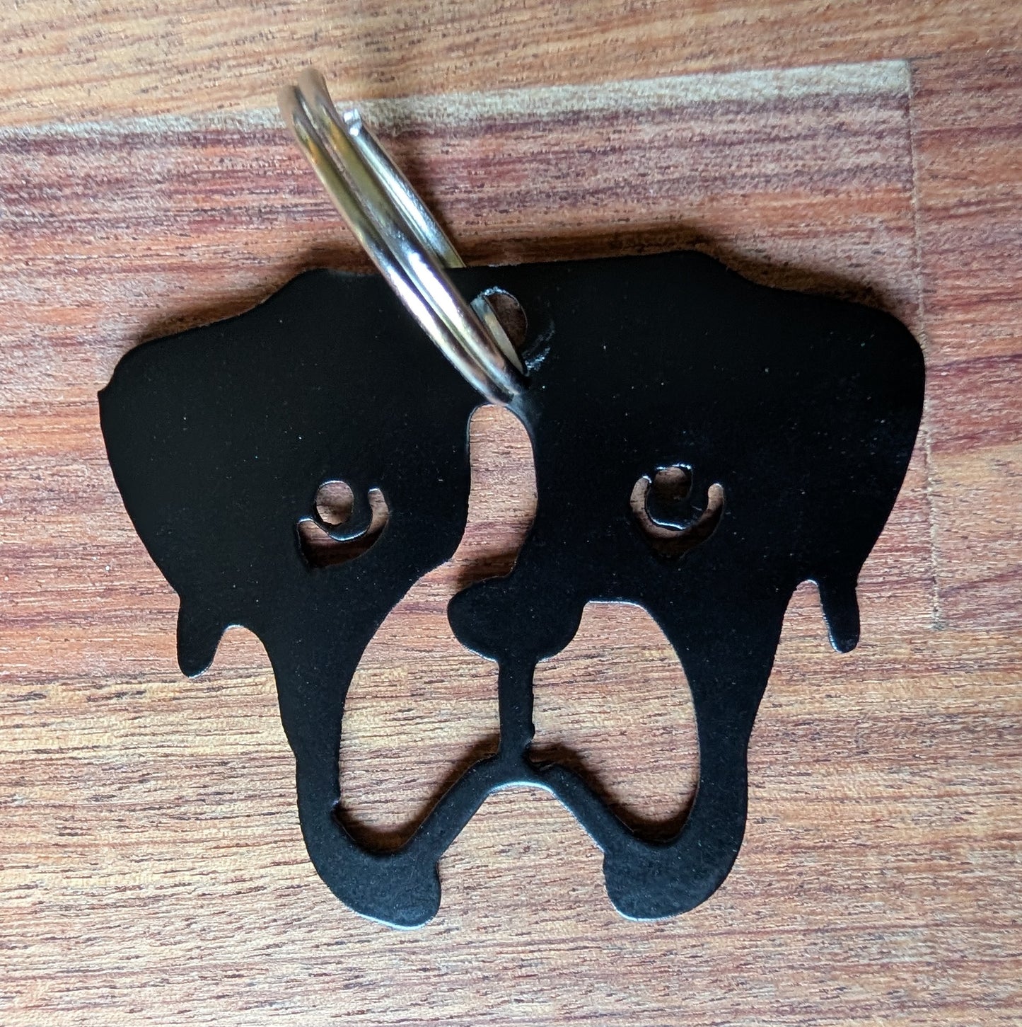 Boxer Metal Keychain