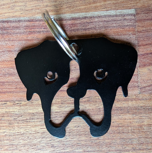 Boxer Metal Keychain