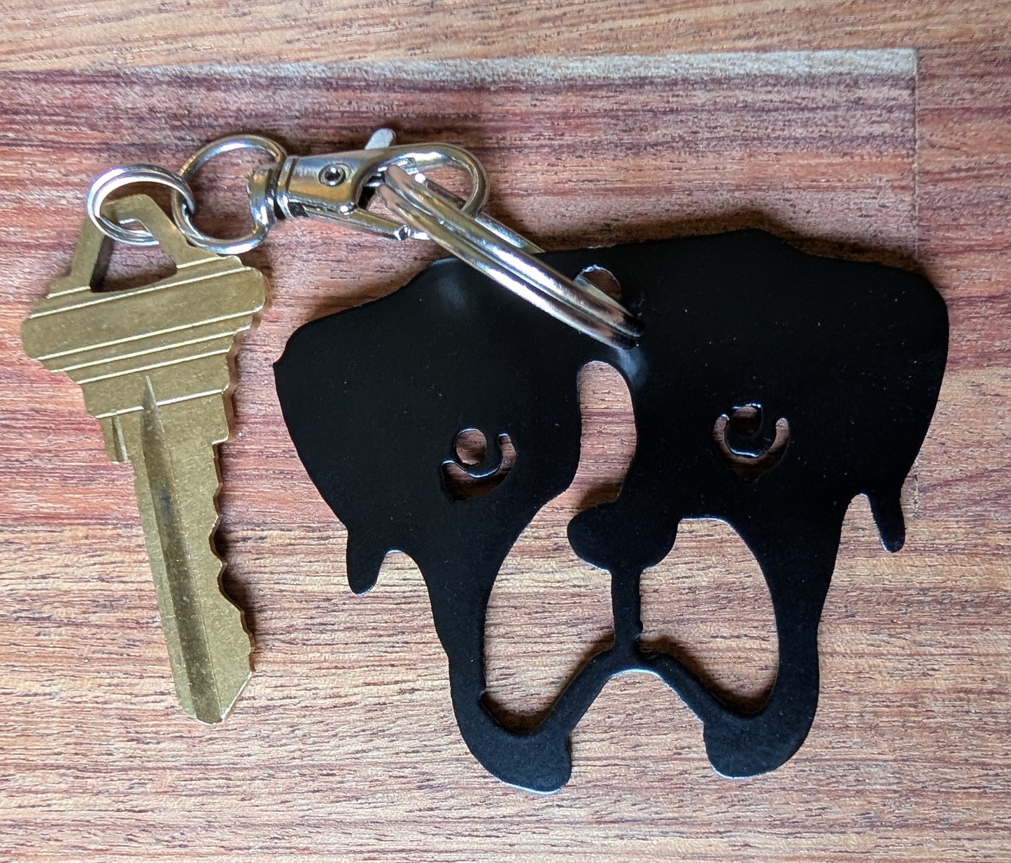 Boxer Metal Keychain