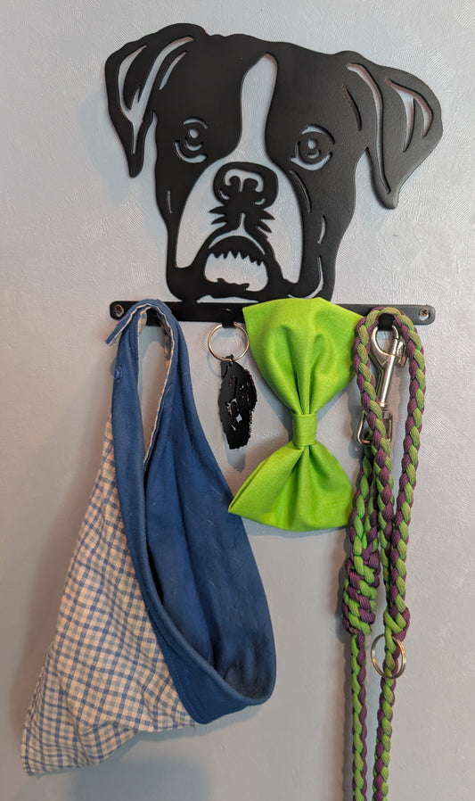 Boxer Small Key & Leash Organizer
