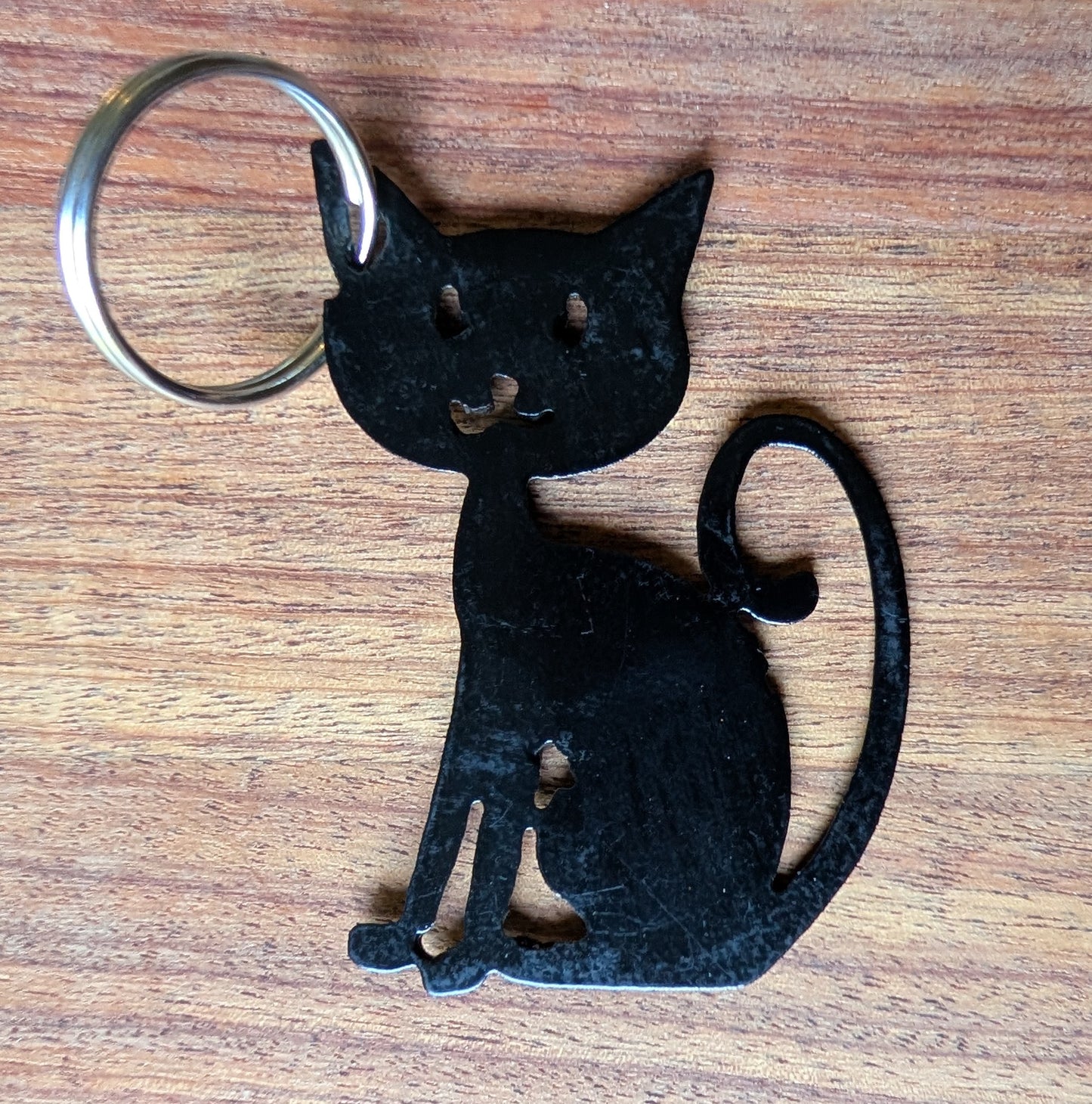Cat Metal Keychain