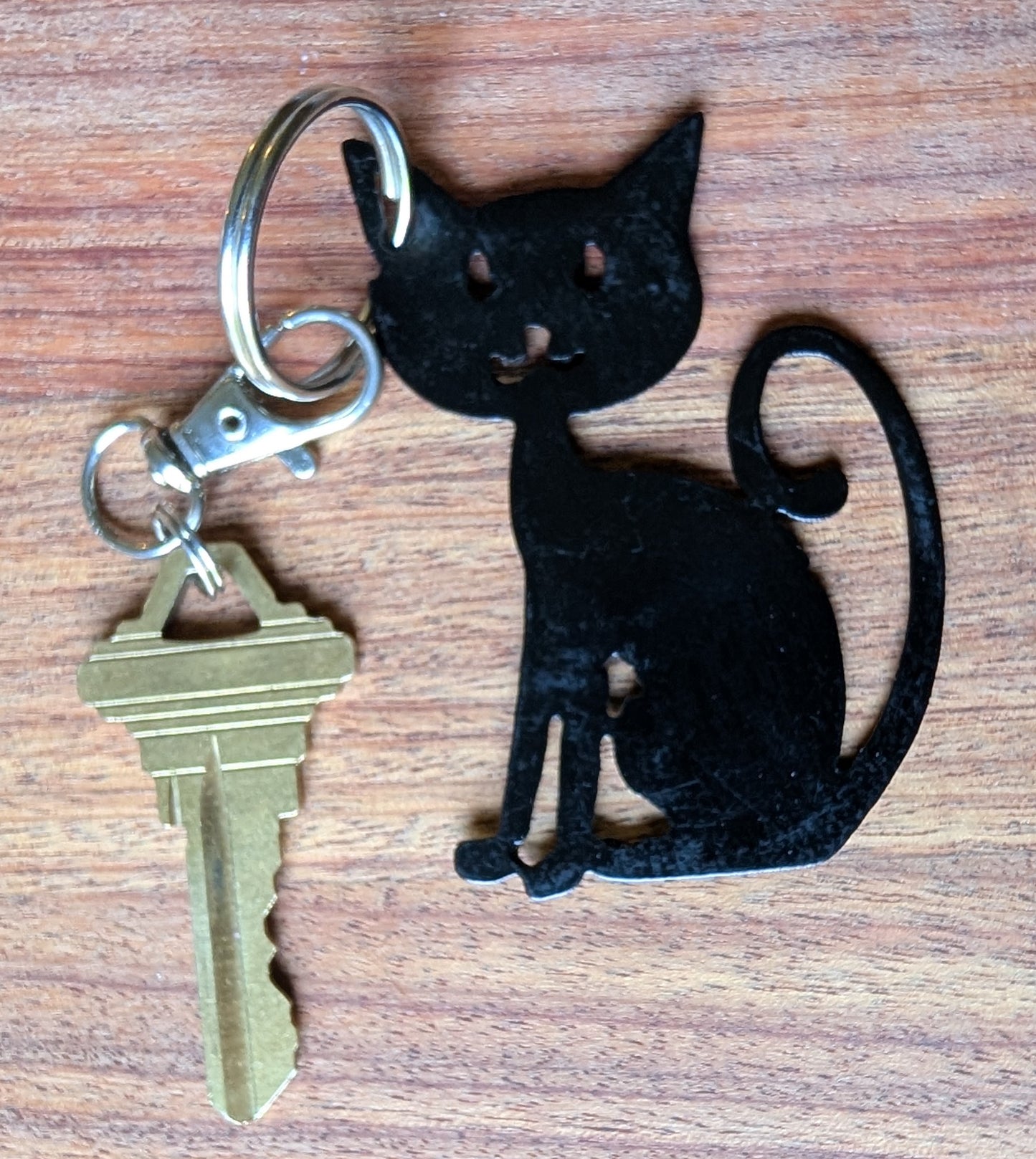 Cat Metal Keychain