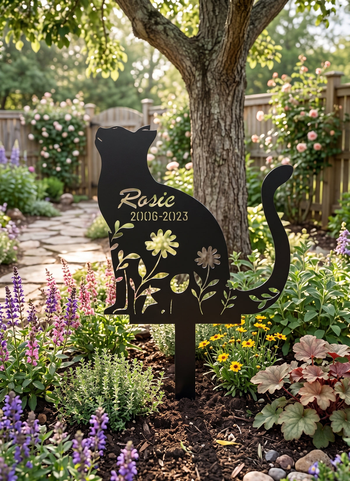 Personalized Cat Memorial Stake