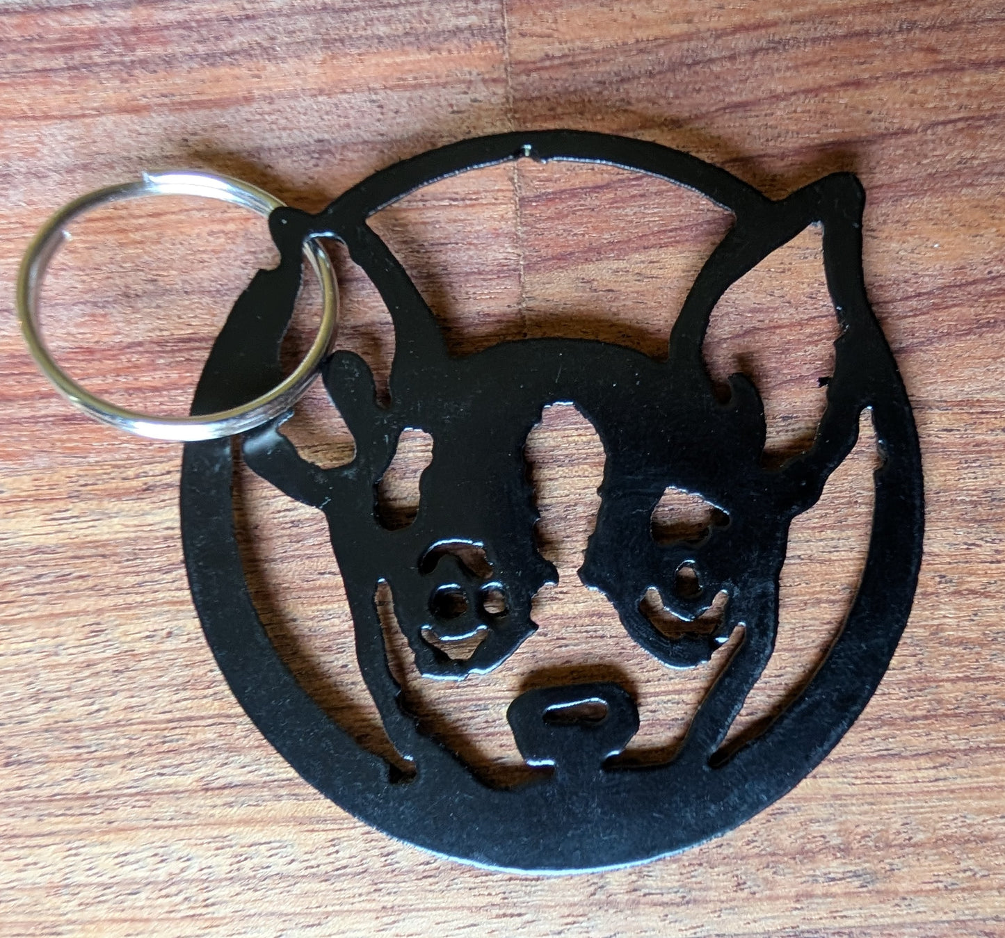 Chihuahua Metal Keychain