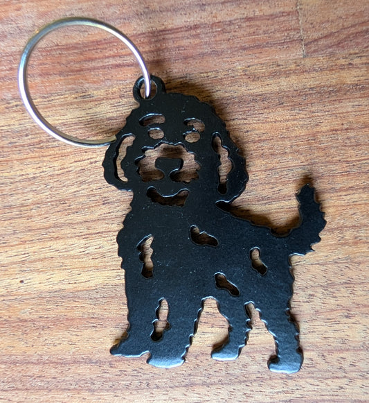 Doodle Metal Keychain
