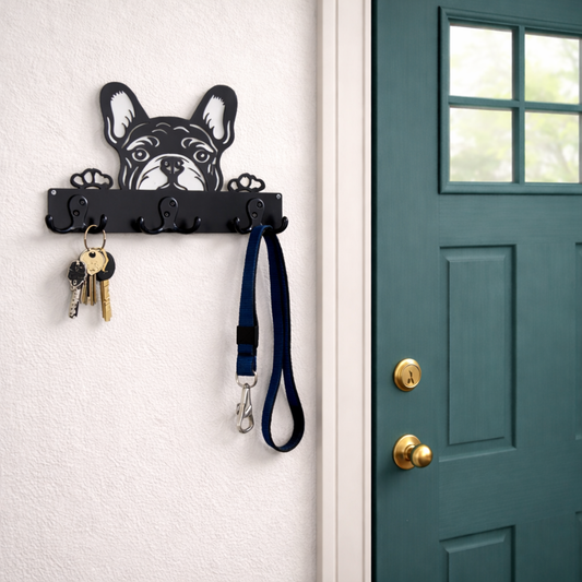 Frenchie Metal Leash Hanger