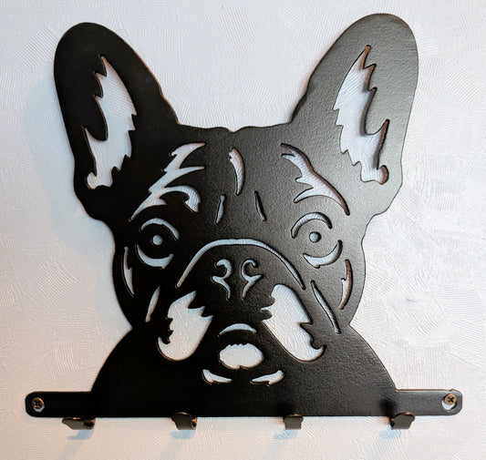 Frenchie Small Key & Leash Organizer