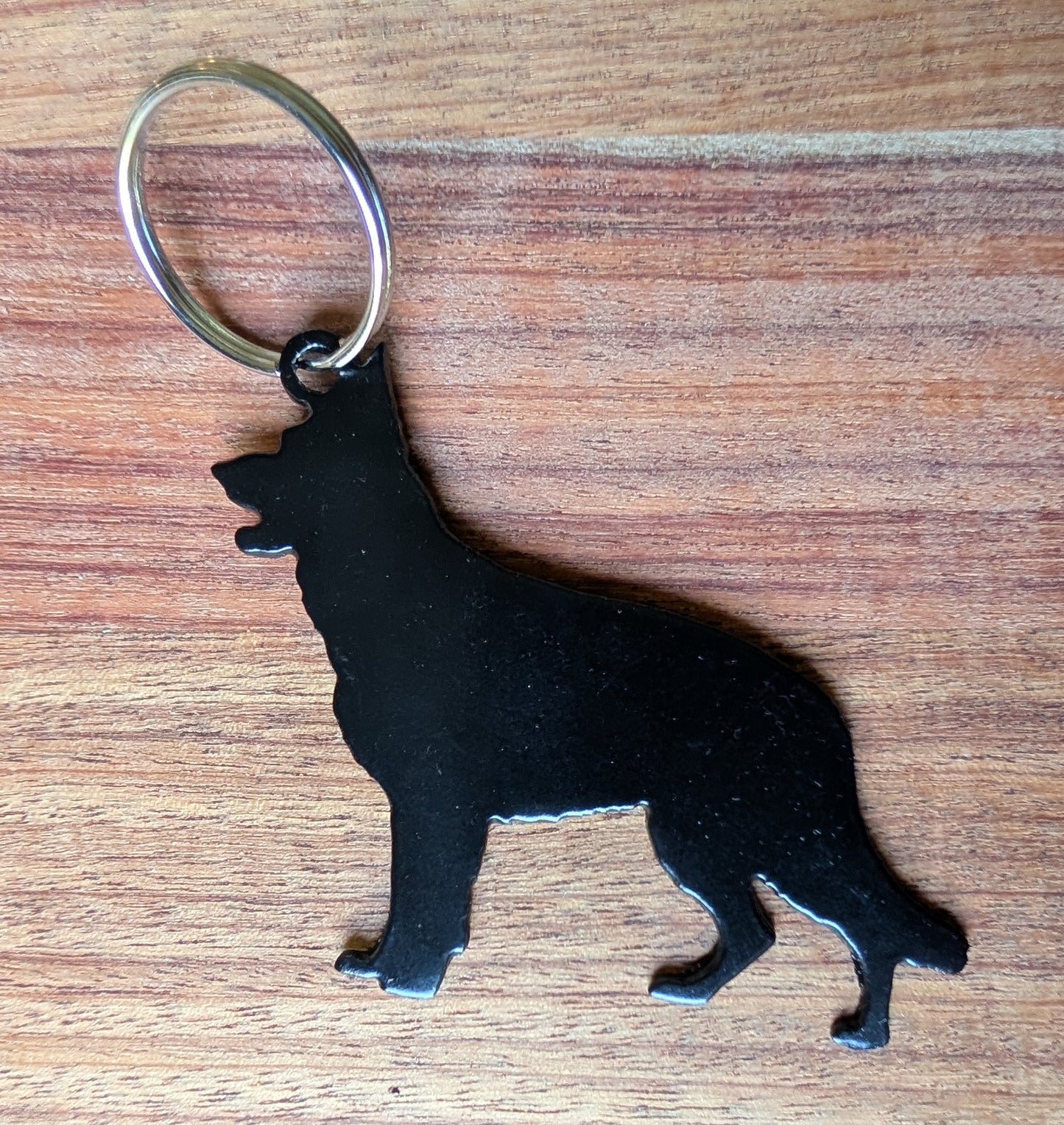 German Shephard Metal Keychain