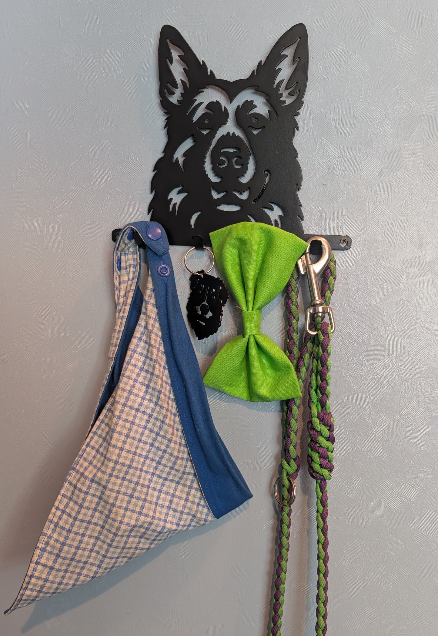 German Shepherd Small Key & Leash Organizer