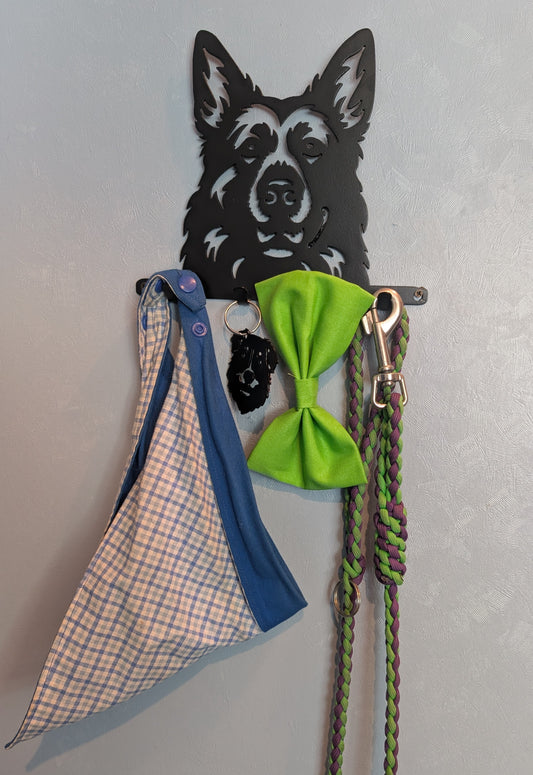 German Shepherd Small Key & Leash Organizer