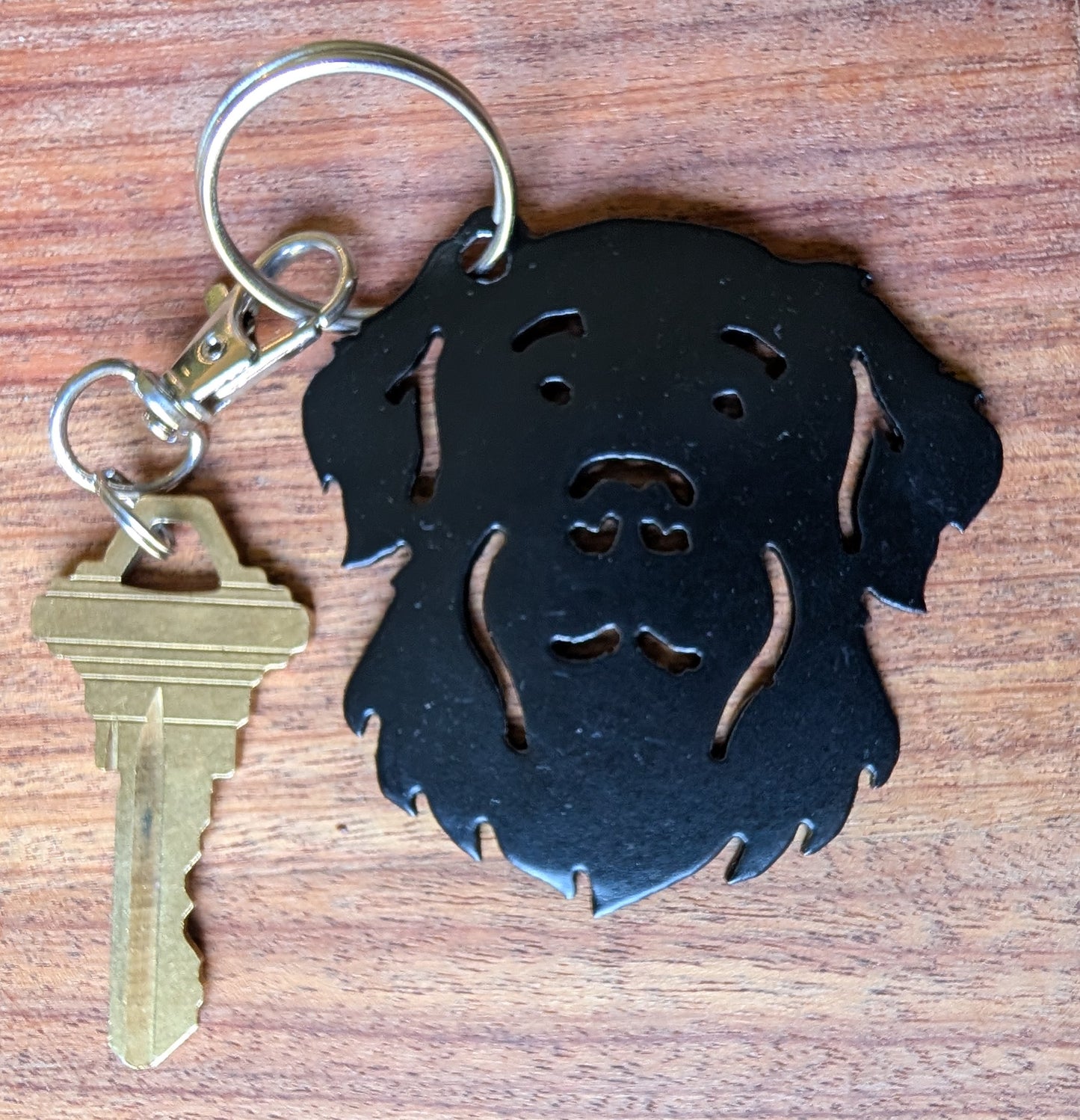 Golden Retriever Metal Keychain