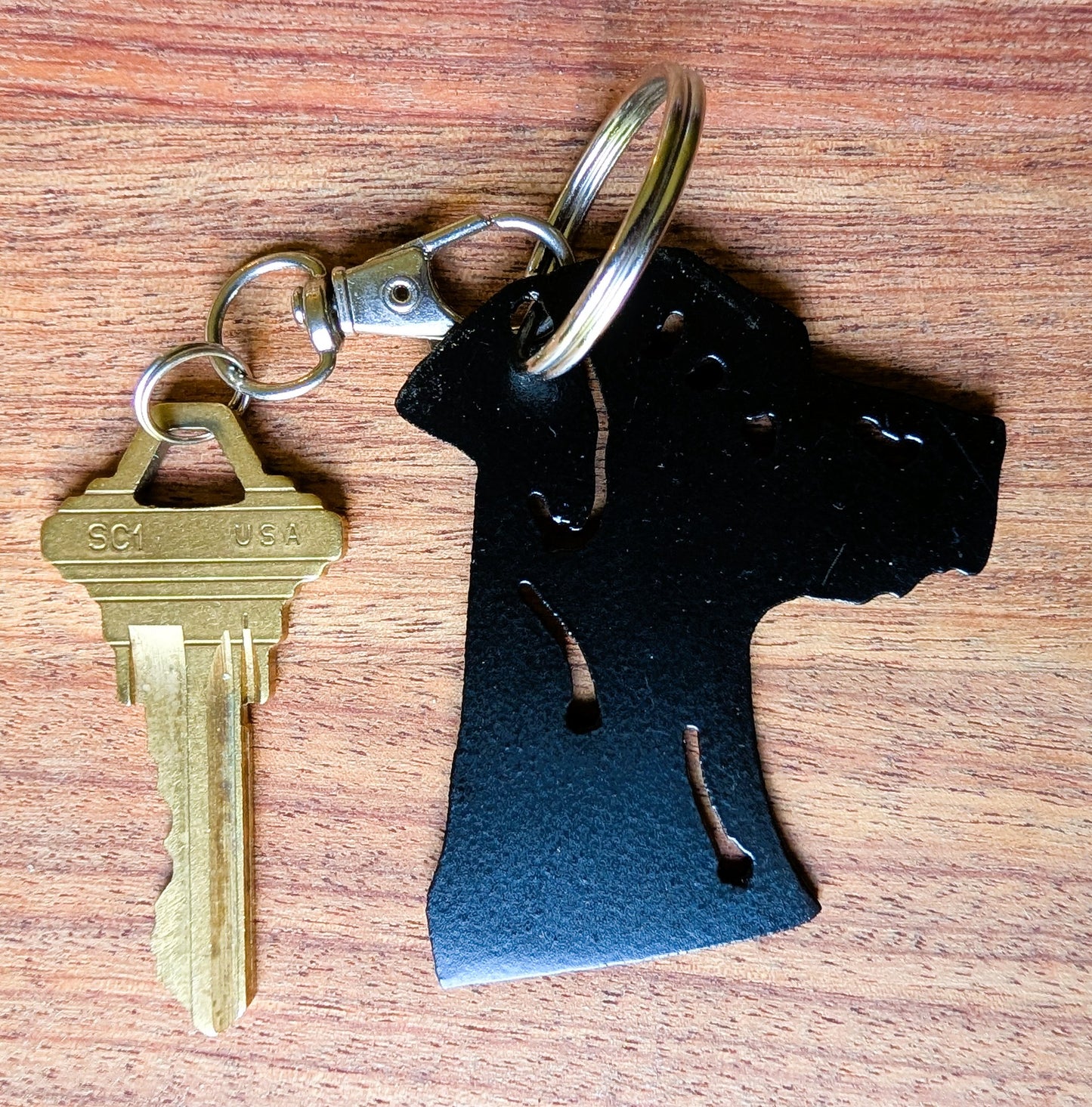 Great Dane Metal Keychain