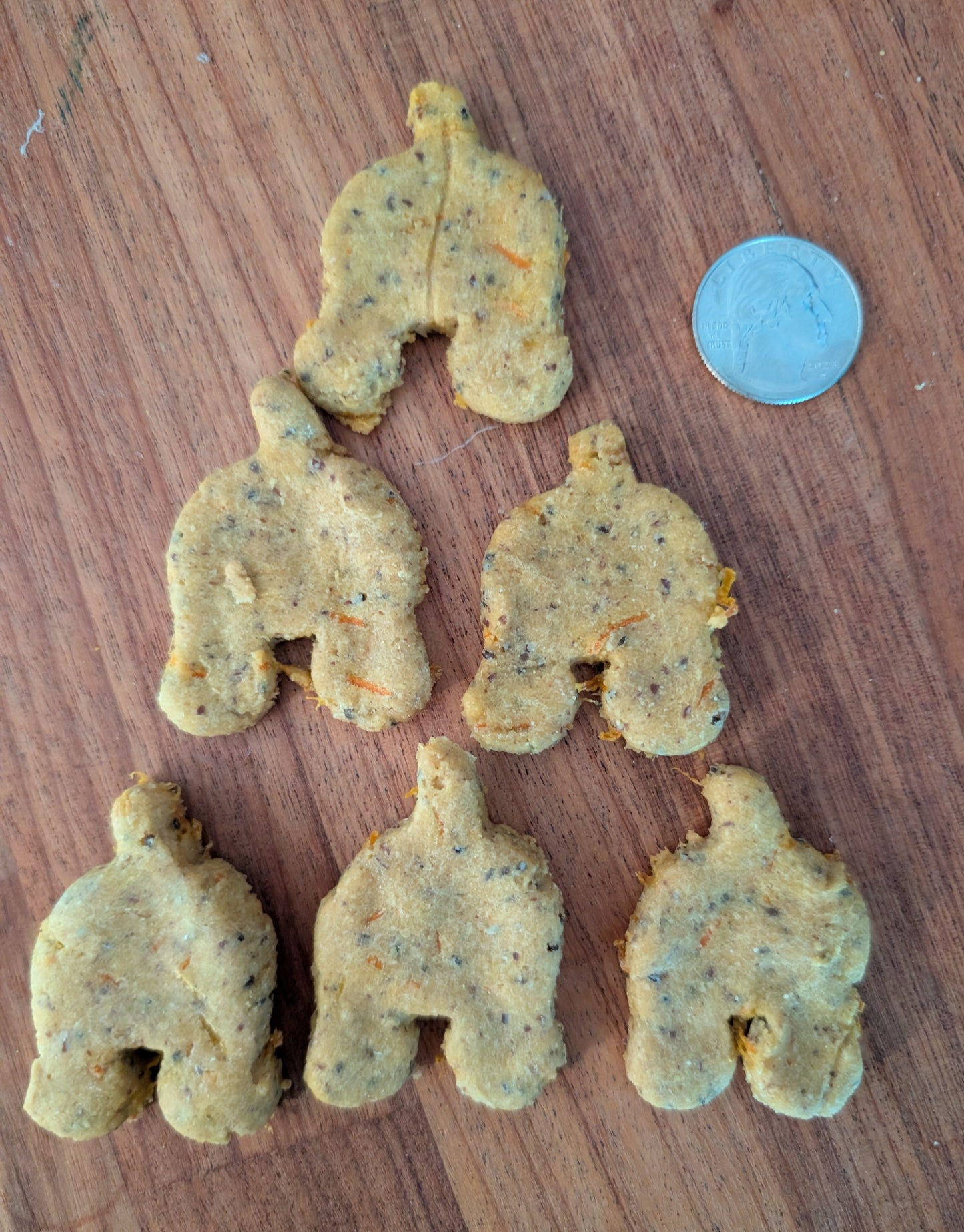 Harvest Crunchies - Grain Free - Peanut Butter, Carrot & Squash Dog Treats (contains 11 crunchies)