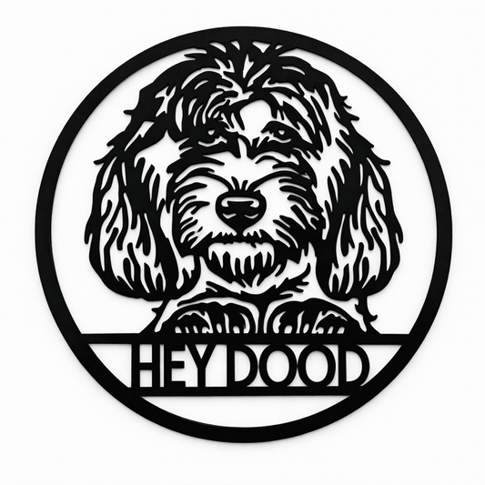 Doodle Metal Wall Round