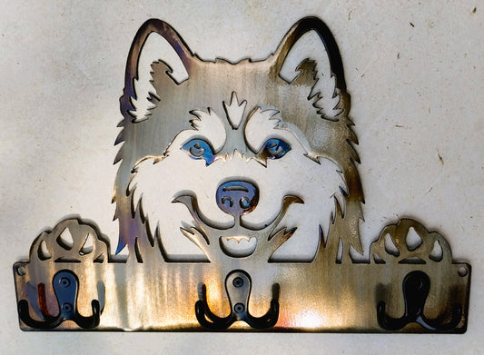 Husky Key Chain-Dog Leash Hanger