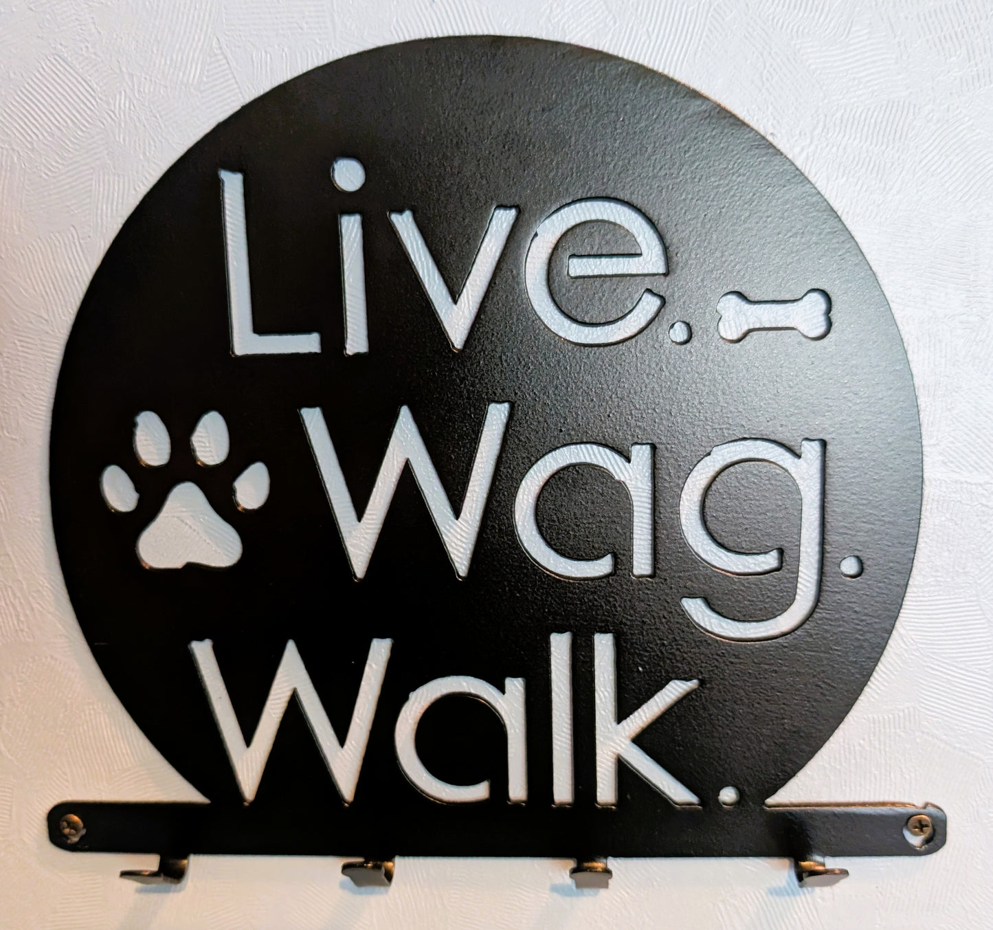 Live. Wag. Walk. Small Key & Leash Organizer