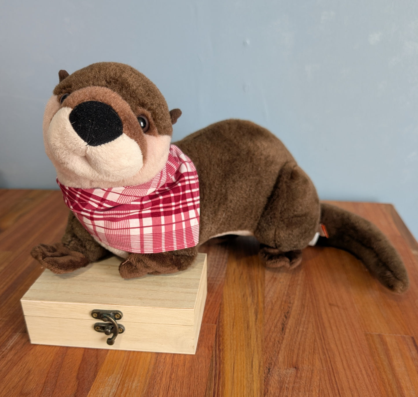 Pink Plaid Bandana - Reversable