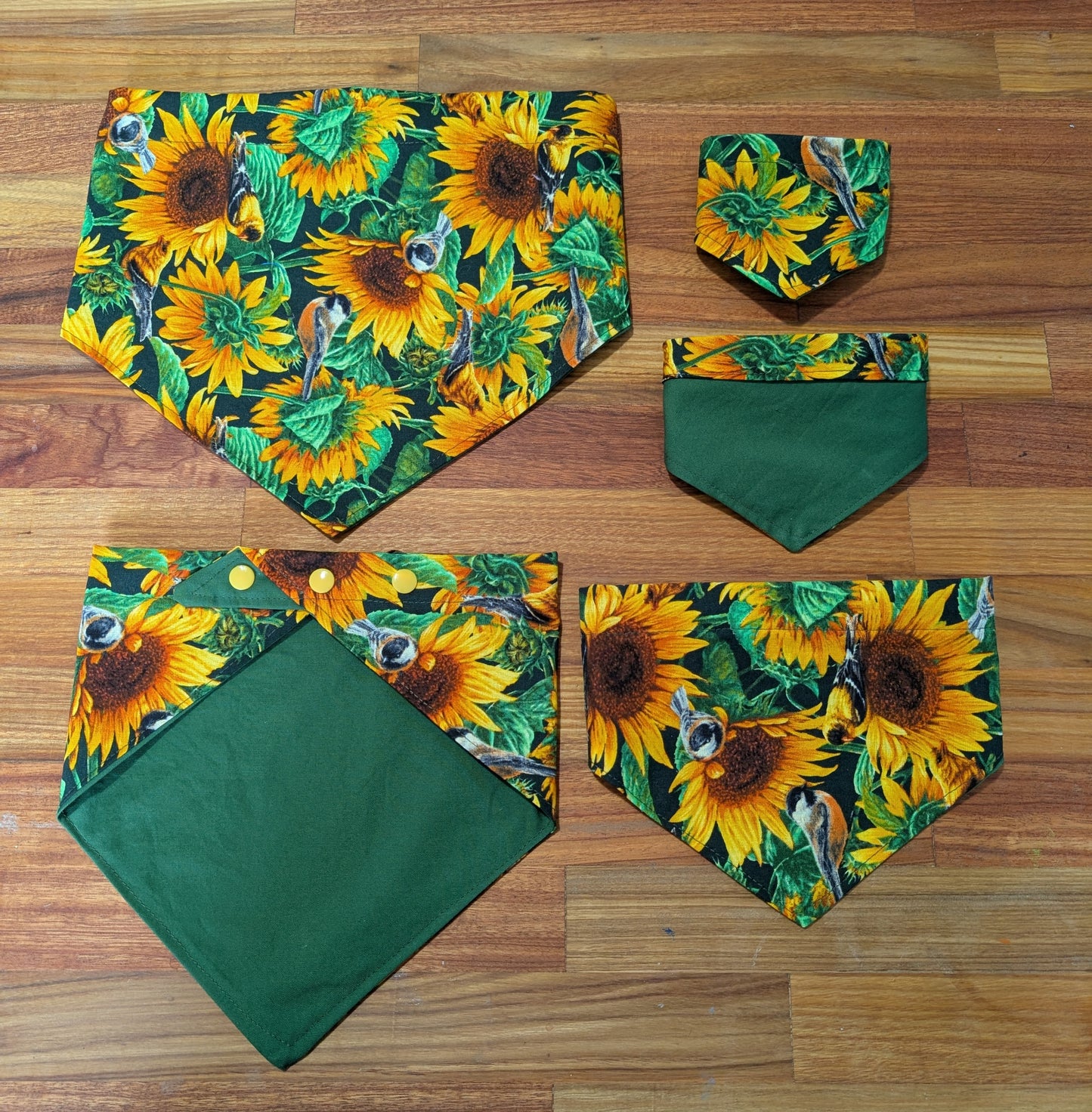 Sunflower Bandana - Reversable