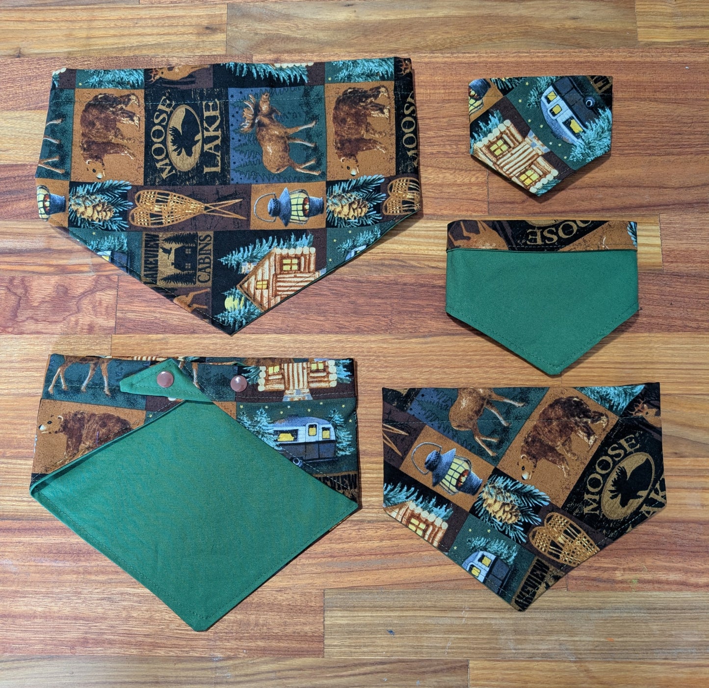 Cabin-Outdoorsy Bandana - Reversable