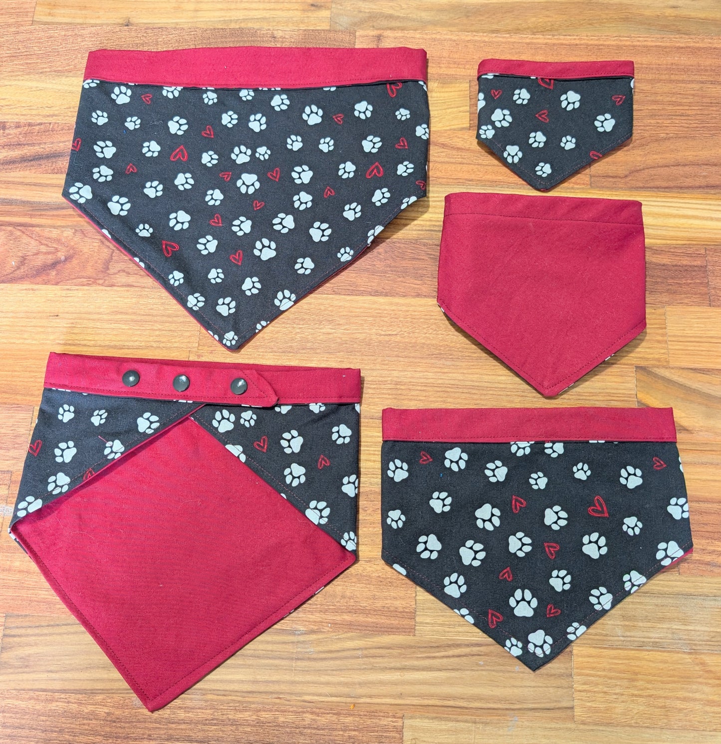 Paw Print Bandana - Reversable