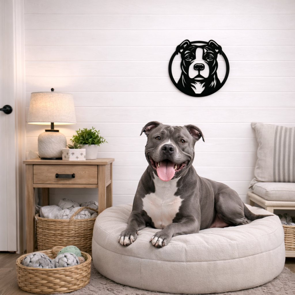 Pittie Metal Wall Round