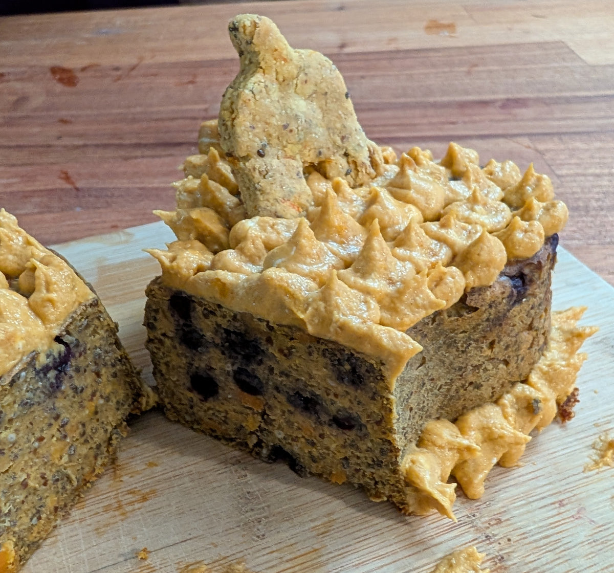 PB Berry PupCake for Birthdays or Gotcha Days - Grain-Free - Peanut Butter, Pumpkin & Blueberry Cake - CANNOT BE SHIPPED
