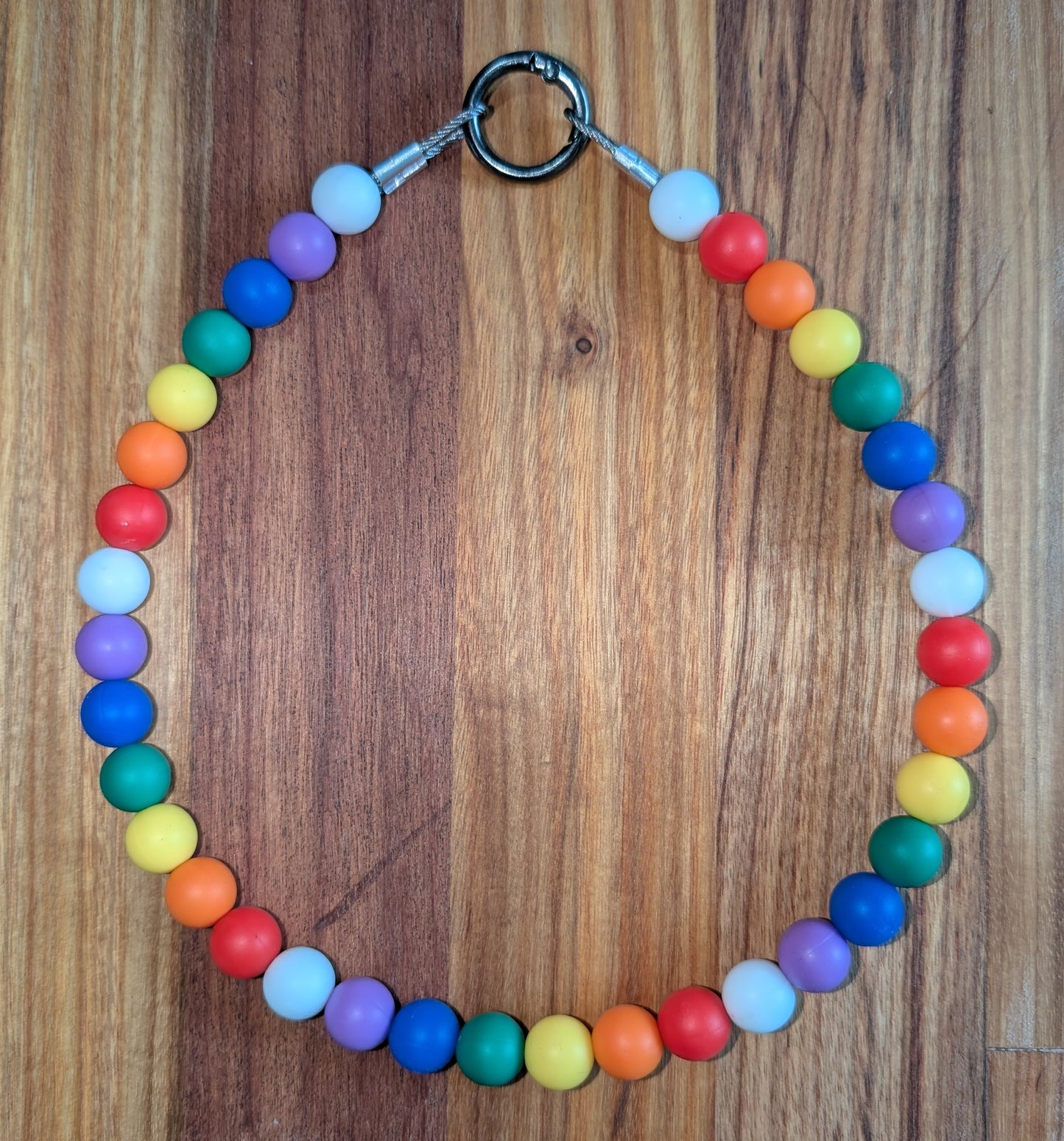 Beaded Rainbow Dog Necklace