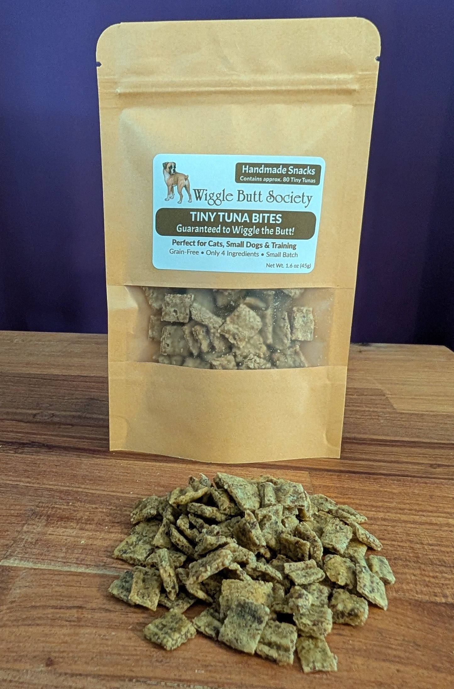 Tiny Tuna Bites - Grain-Free, 4-Ingredient Treats for Dogs & Cats
