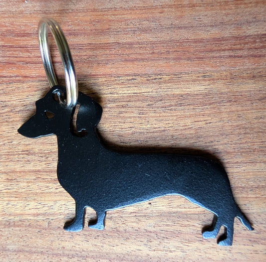 Dachshund Metal Keychain