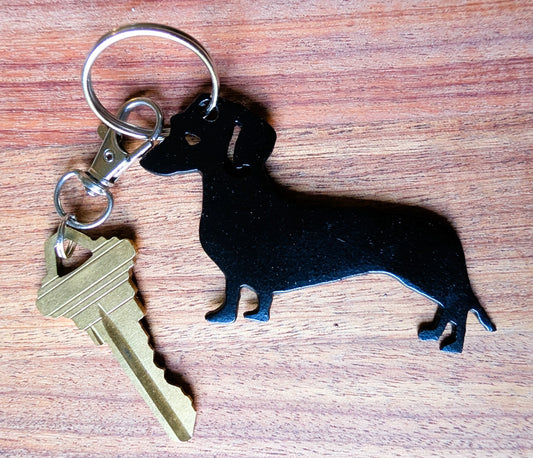 Dachshund Metal Keychain
