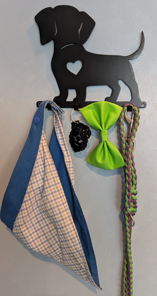 Dachshund Small Key & Leash Organizer