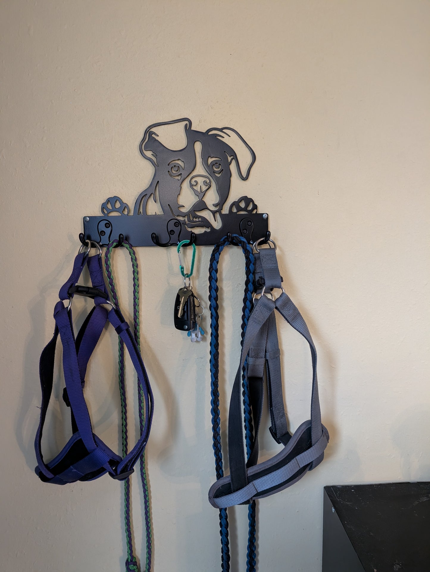 Boxer Key Chain-Dog Leash Hanger