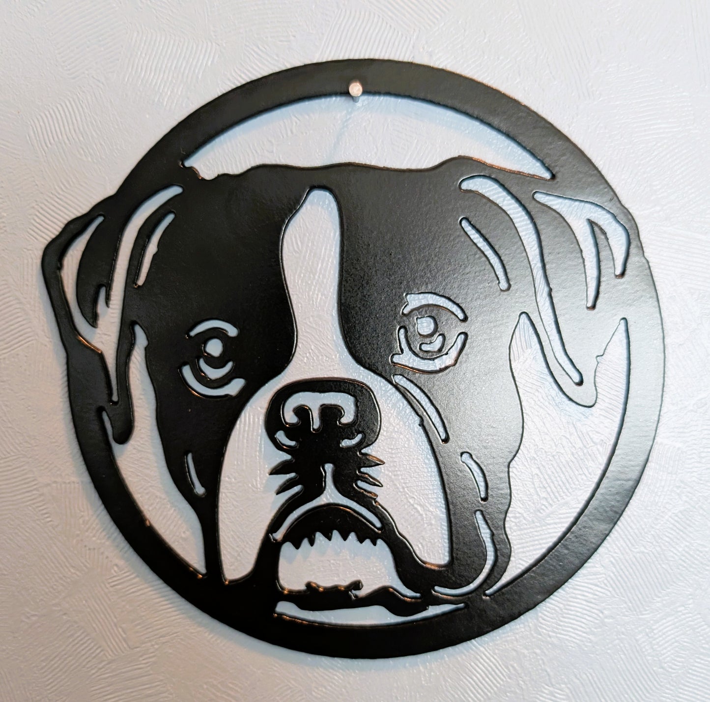 Boxer Metal Wall Round
