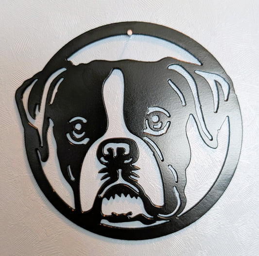 Boxer Metal Wall Round