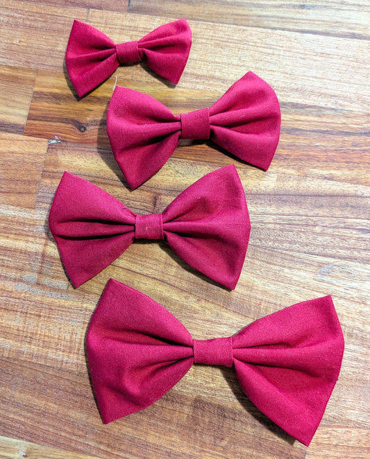 Dog Bow Ties in Solid Colors | Handmade Pet Bowties for Dogs & Cats