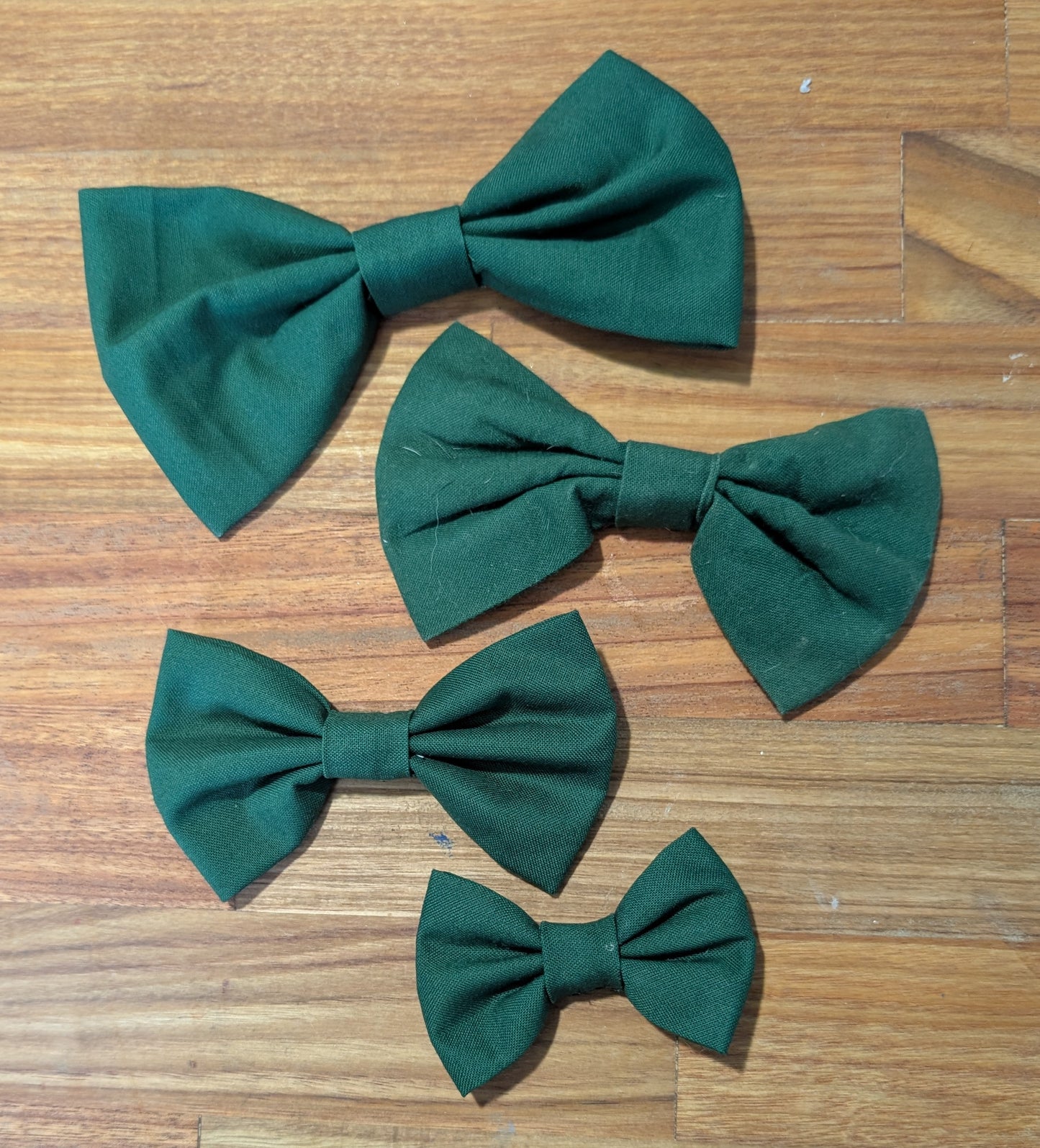 Dog Bow Ties in Solid Colors | Handmade Pet Bowties for Dogs & Cats